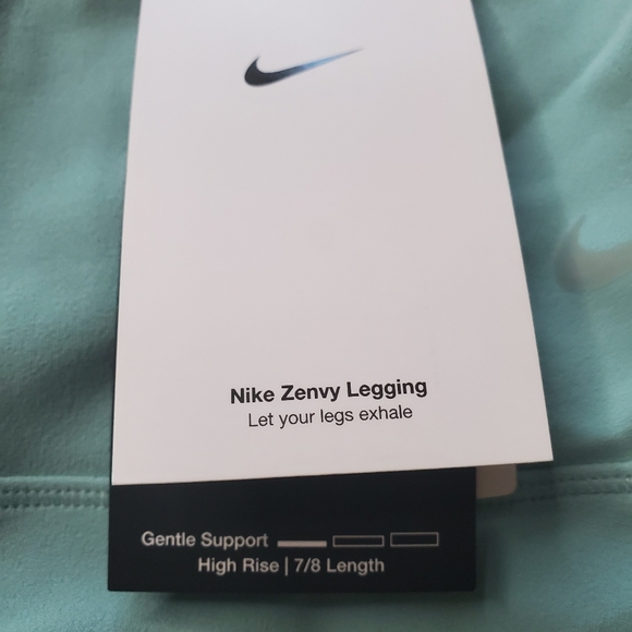 Nike zenvy legging gentle support high rise aqua blue - Picture 3 of 6